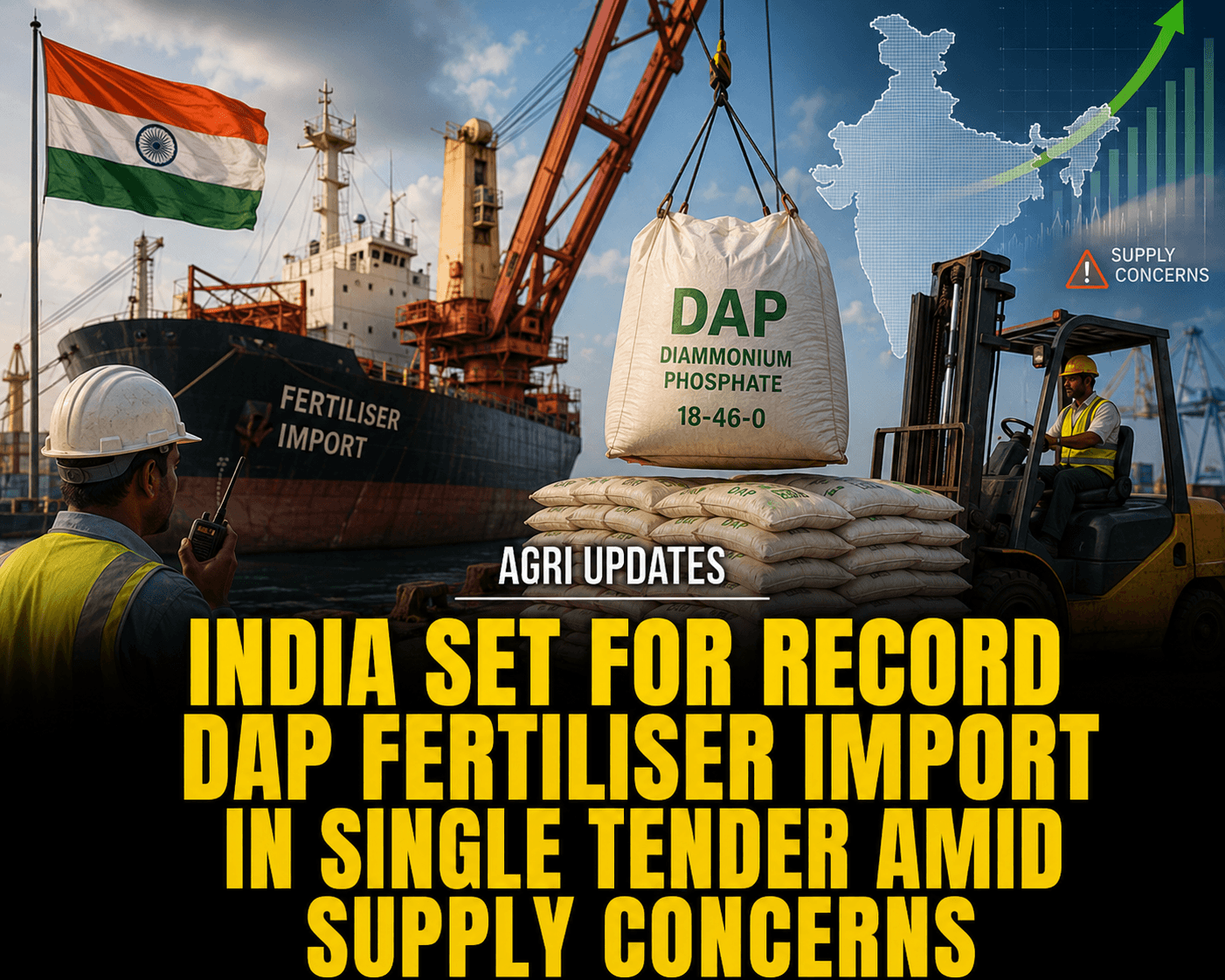 India set for record DAP fertiliser import in single tender amid supply concerns